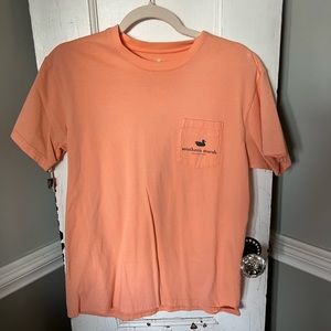 Mens orange Southern Marsh pocket shirt